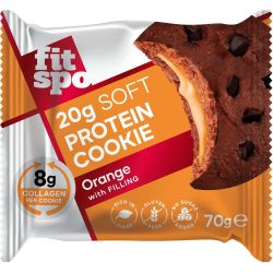 Fit Spo протеинова бисквита с 20 г протеин, портокал (70 г)