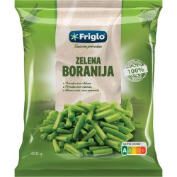 Friglo зелен фасул, рязан, замразен (400 г)