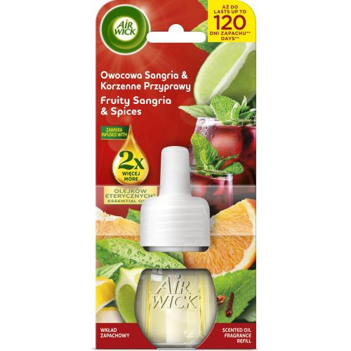 Air Wick Fruity Sangria & Spices електрически ароматизатор – резервен пълнител (19 мл)