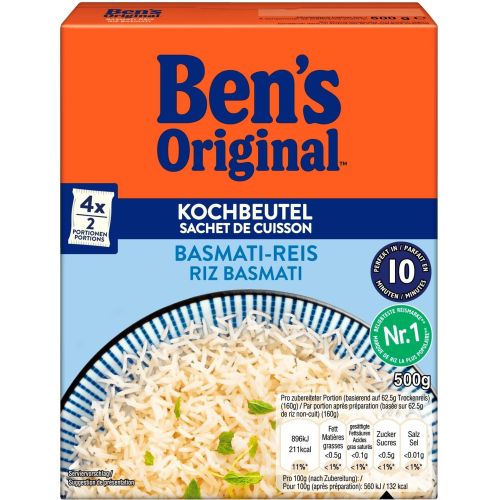 Ben's Original басмати ориз, 4 бр. х 125 г (500 г)