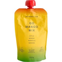 Nutrino Lab Fruit Snack плодово пюре микс от ябълка, манго, папая и банан (200 г)