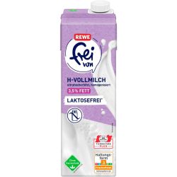 REWE прясно мляко 3.5%, без лактоза UHT (1 л)