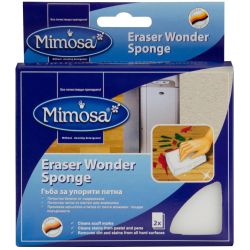 Mimosa гъба чудо за упорити петна, 10 см х 6 см х 3 см (2 бр.)