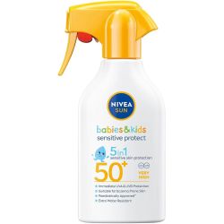 Nivea Sun Kids Ultra Sensitive слънцезащитен спрей SPF 50+ (270 мл)