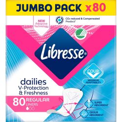 Libresse Dailies Fresh & Protect Regular ежедневни превръзки (80 бр.)