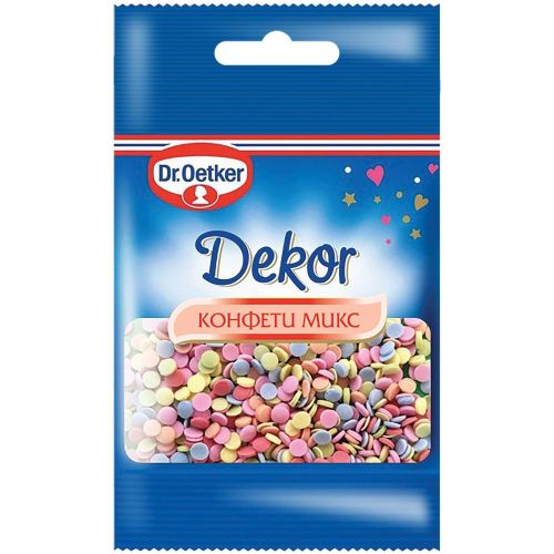 Dr. Oetker захарни конфети микс (10 г)
