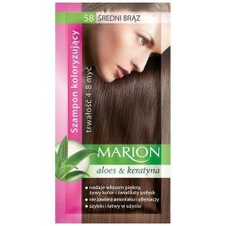 Marion оцветяващ шампоан средно кафяво, 58 (40 мл)