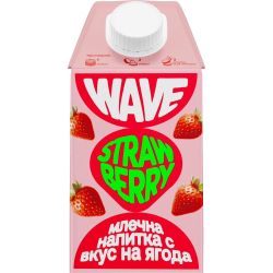 Wave млечна напитка с вкус на ягода UHT (500 мл)