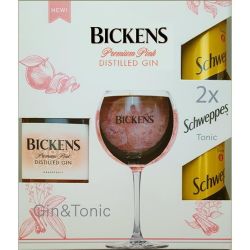 Bickens розов джин с 2 бр. х 330 мл Scweppes (700 мл)