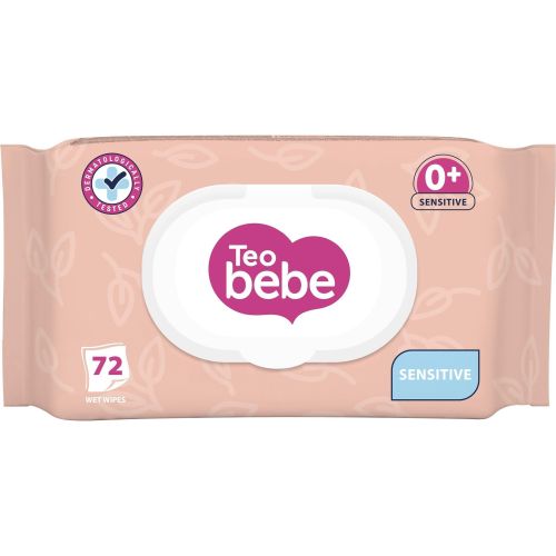 Teo Bebe Sensitive мокри кърпички с бадемово олио (72 бр.)