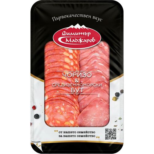 Маджаров чоризо и средиземноморски бут в газова среда, слайс (120 г)