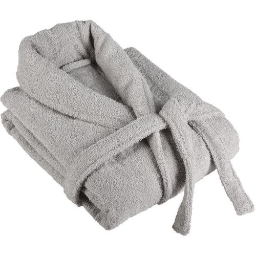 Dilios халат за баня Кристал, светло сив, размер S/M