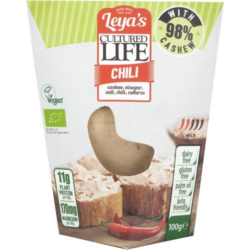 Leya био веган заквасена разядка от кашу с лют пипер (100 г)