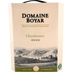 Domaine Boyar бяло вино шардоне, Bag in Box (3 л)