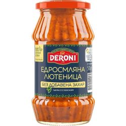 Deroni лютеница фитнес едросмляна без добавена захар (510 г)