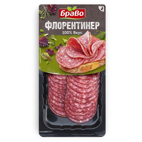Браво салам флорентинер, слайс (150 г)