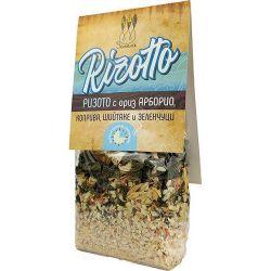Земела ризото с коприва, гъби шийтаке и зеленчуци (250 г)