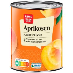 REWE компот от кайсии с половинки плодове (475 г)