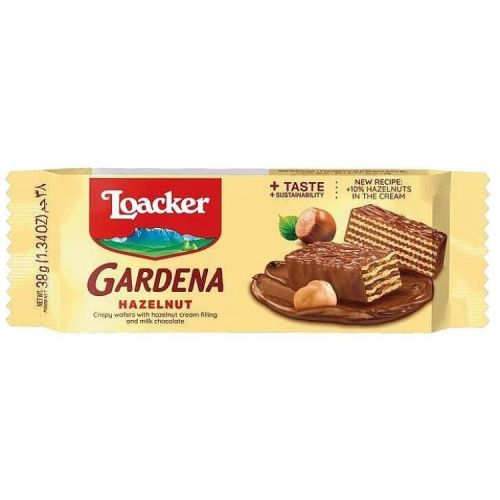 Loacker Gardena вафли с лешници (38 г)