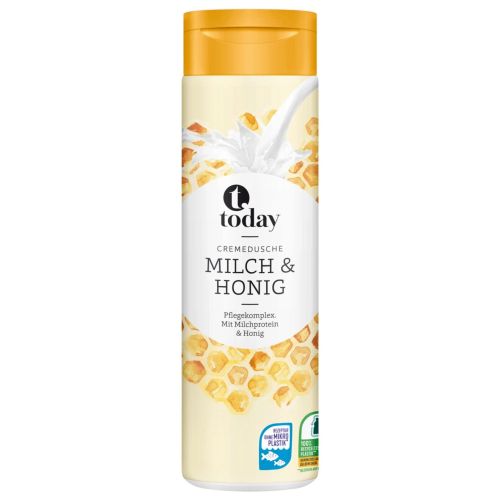Today душ крем мляко и мед (300 мл)