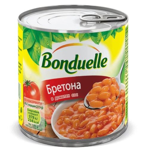 Bonduelle Бретона зрял фасул в доматен сос (430 г)