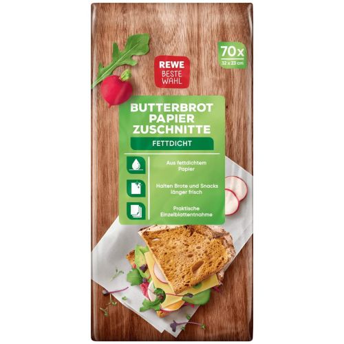 REWE хартия за сандвичи (70 бр.)