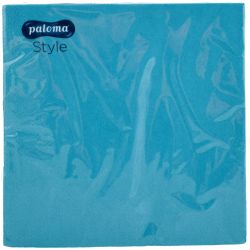 Paloma Style трипластови салфетки аквамарин, 33 см х 33 см (20 бр.)