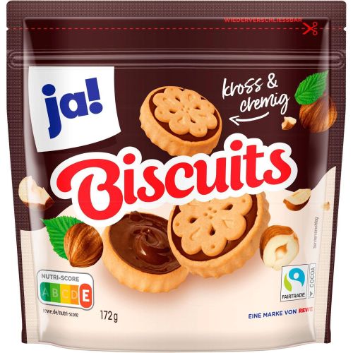 JA! бисквити с лешников крем (172 г)