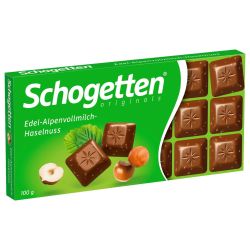 Schogetten млечен шоколад с ядки (100 г)