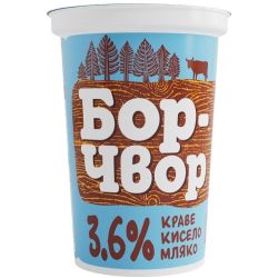 Бор Чвор краве кисело мляко 3.6% (400 г)