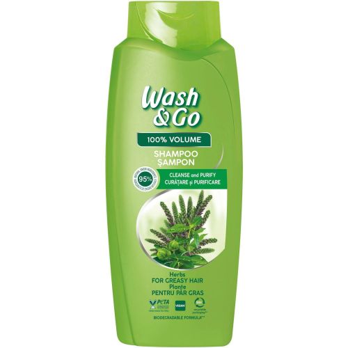 Wash & Go шампоан с билки (675 мл)