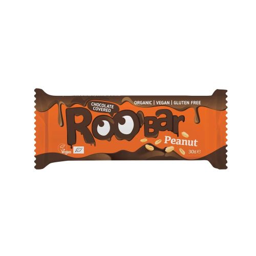 Roobar био фъстъчен бар покрит с шоколад (30 г)