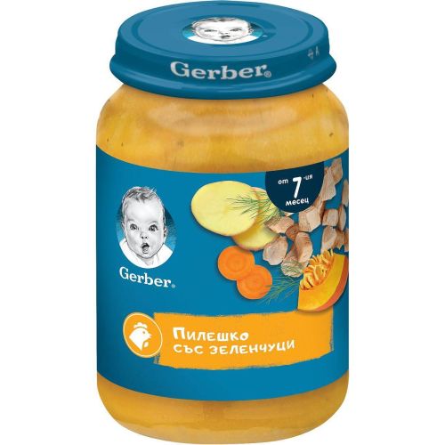 Gerber пюре от зеленчуци с пилешко (190 г)