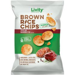 Livity оризов чипс тексас барбекю (60 г)