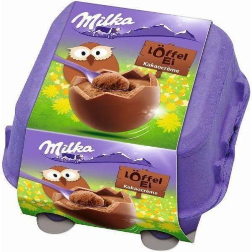 Milka великденски шоколадови яйца с крем (136 г)