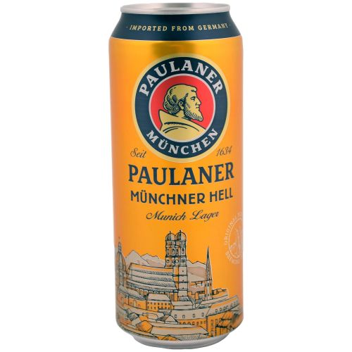 Paulaner Münchner Hell бира в кен (500 мл)