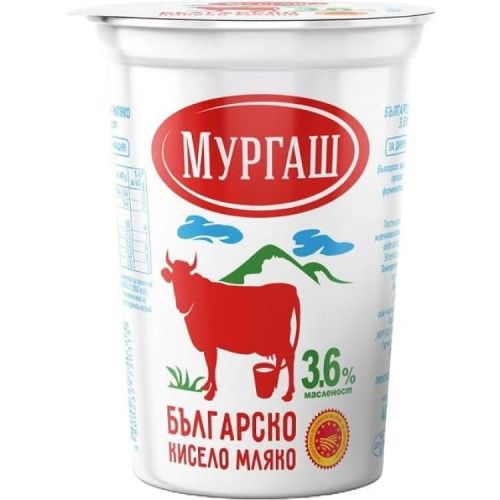 Мургаш краве кисело мляко 3.6%, ЗНП (400 г)