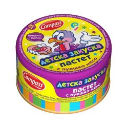 Компас детска закуска пастет с пуешко месо (100 г)