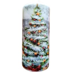 Коледна свещ елха, 15 см (1 бр.)