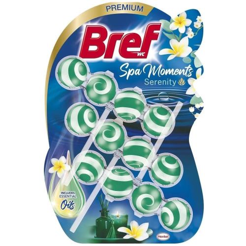 Bref Premium Serenity ароматизатор за тоалетна, 3 бр. (150 г)