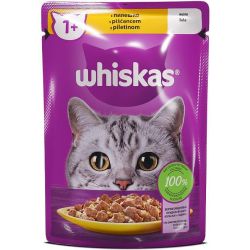 Whiskas пауч пилешко месо, храна за котки (85 г)