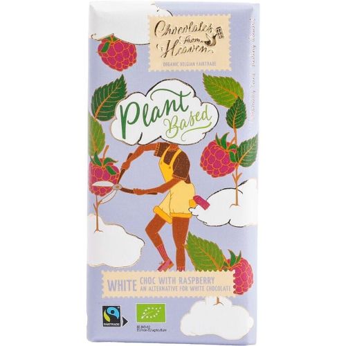 Chocolates From Heaven био бял веган шоколад с малини (100 г)