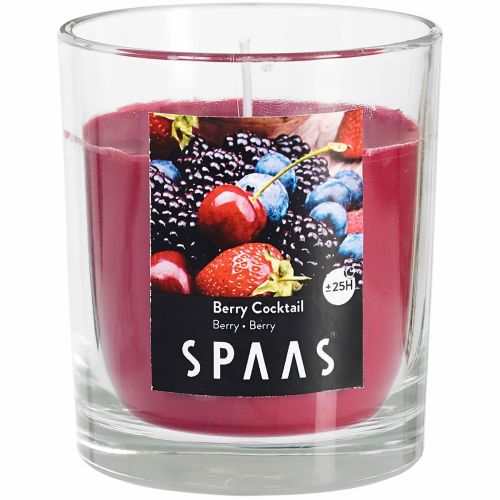 Spaas свещ в прозрачна чаша горски плодове (1 бр.)