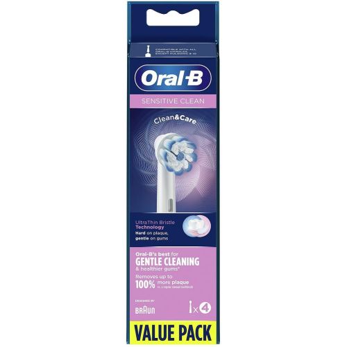 Oral-B Sensitive Clean накрайник за електрическа четка за зъби, EB 60-4 (4 бр.)