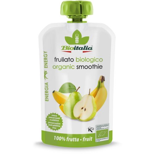 Bioitalia био смути круша и банан (120 г)
