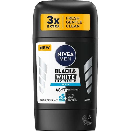 Nivea Men Invisible Black & White Fresh део стик (50 мл)