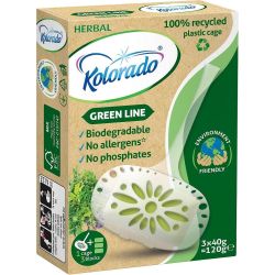 Kolorado Green Line биораградим ароматизатор за тоалетна, 3 бр. х 40 г (120 г)