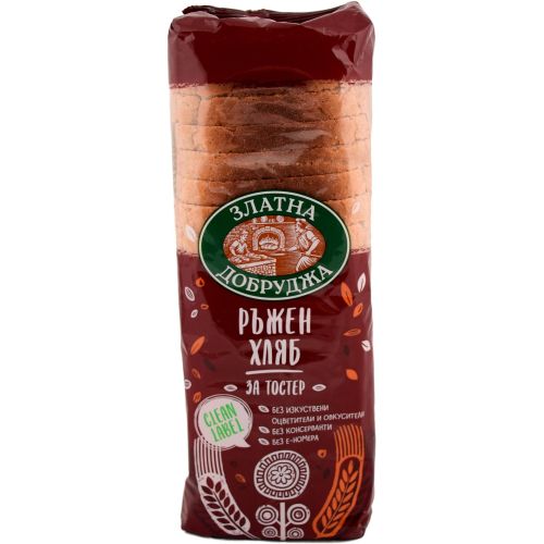Златна Добруджа ръжен тостерен хляб (500 г)
