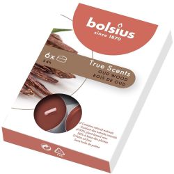Bolsius True Scents ароматни чаени свещи, чаено дърво (6 бр.)