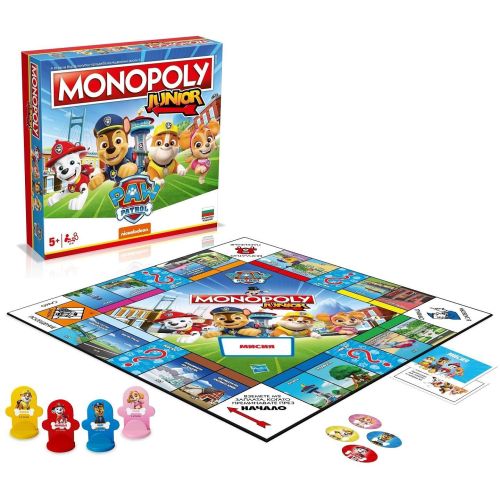 Monopoly Junior Paw Patrol настолна игра, български вариант (1 бр.)